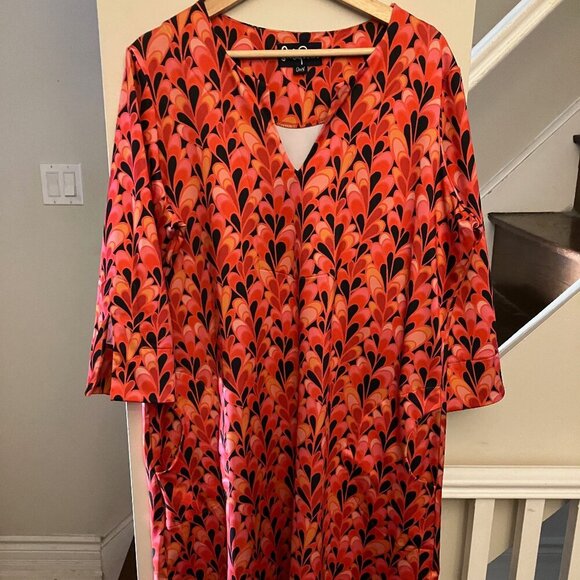 Lesley Evers Red Flame Dress PRICE DROP - Picture 2 of 14